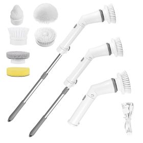 Electric Spin Scrubber Cordless Rechargeable Cleaning Brush
