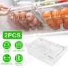 2Pcs Refrigerator Egg Drawer
