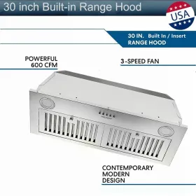 30 Inch Insert Range Hood