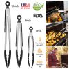 3Pcs Kitchen Tongs Stainless Steel