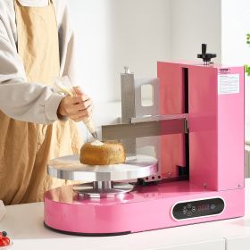 Cake Decorating Machine Cake Frosting Spreading For 6' To 14' Cake Pink
