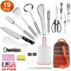 19Pcs Camping Cooking Utensil Kit