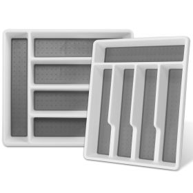2Pcs Silverware Organizer