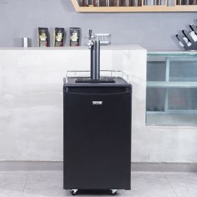 Beer Kegerator, Single Tap Draft Beer Dispenser, Full Size Keg Refrigerator
