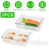 2Pcs Refrigerator Egg Drawer