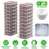 12 Count 20 Sets Clear Cupcake Boxes