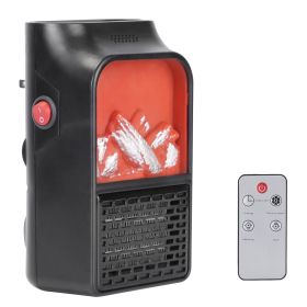 800W Plug-In Space Heater Wall Outlet Heater Remote Control
