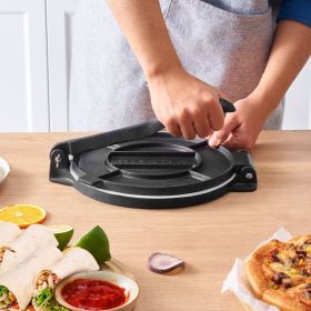 Tortilla Press, 10 Inch Tortilla And Roti Maker, Cast Iron Heavy Duty