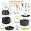 16Pcs Camping Cooking Ware Set