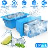 2 Pack 6.6LBS Silicone Freezer Molds