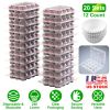 12 Count 20 Sets Clear Cupcake Boxes