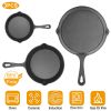 3Pcs Cast Iron Skillet Set