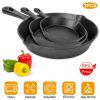 3Pcs Cast Iron Skillet Set