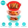 3Pcs Reusable Foldable Air Fryer Silicone Pot