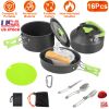 16Pcs Camping Cooking Ware Set