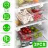 2Pcs Refrigerator Egg Drawer