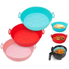 3Pcs Reusable Foldable Air Fryer Silicone Pot