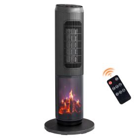 25 Inch Tower Space Heater, Portable Electric Space Heater