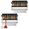 2Pcs Magnetic Spice Racks