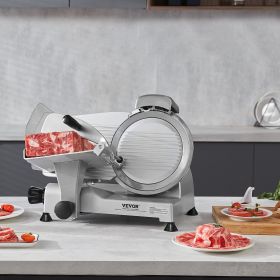 Meat Slicer, 340W Electric Deli Food Slicer With 10' SUS420 Stainless Steel Blade