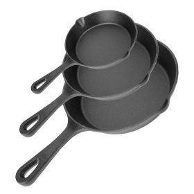 3Pcs Cast Iron Skillet Set