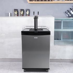 Beer Kegerator, Dual Tap Draft Beer Dispenser