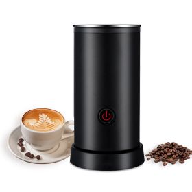 Electric Milk Frother 4-in-1 600W 240ml/8.12oz Hot and Cold Milk Foamer Silent Operation Anti Slip Stainless Steel Milk Steamer for Latte Cappuccinos