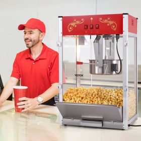 Popcorn Popper Machine Countertop Popcorn Maker Red
