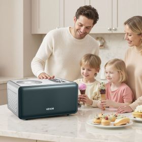 1.5 QT Automatic Ice Cream Maker With Built-in Compressor No Pre-freezing