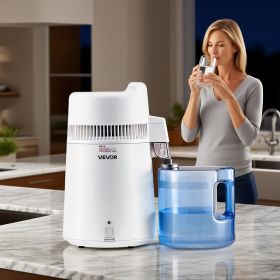 6L Water Distiller Home Countertop Purifier Machine 900W Plastic Stainless Steel