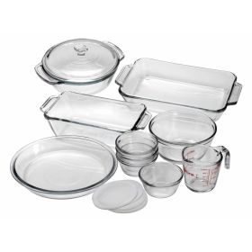 15-Piece Glass Food Storage Set with 4 Ramekins