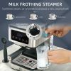 Kitchen Coffee Latte Cappuccino Espresso Machine with Milk Frother Wand