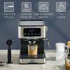 Kitchen Coffee Latte Cappuccino Espresso Machine with Milk Frother Wand