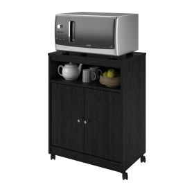 Black Utility Cart / Kitchen Microwave Cart