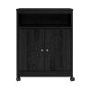 Black Utility Cart / Kitchen Microwave Cart