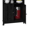 Black Utility Cart / Kitchen Microwave Cart