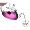 Glass Teapot Set with Glasses and Warmer