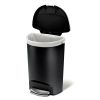 Kitchen Trash Can with Foot Pedal Step Lid
