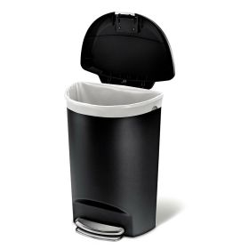 Kitchen Trash Can with Foot Pedal Step Lid