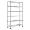 Heavy Duty 6-Shelf Metal Storage Rack Shelving Unit