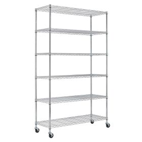 Heavy Duty 6-Shelf Metal Storage Rack Shelving Unit