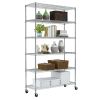 Heavy Duty 6-Shelf Metal Storage Rack Shelving Unit