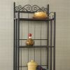 Wrought Iron Bakers Rack with 5 Shelves