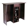 Wine Bottle Rack Mini Bar Expandable Counter