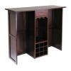 Wine Bottle Rack Mini Bar Expandable Counter
