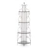 4-Tier Metal Corner Bakers Rack Kitchen Dining Shelf