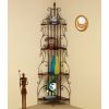 4-Tier Metal Corner Bakers Rack Kitchen Dining Shelf