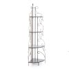 4-Tier Metal Corner Bakers Rack Kitchen Dining Shelf