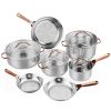 11 Piece Stainless Steel Kitchen Cookware Set