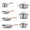 11 Piece Stainless Steel Kitchen Cookware Set